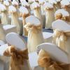 Picture of WELMATCH White Stretch Spandex Chair Covers Wedding - 100 PCS 