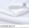 Picture of 4 Pack White Spande Round Tablecloths for 72 in Tables, 132Inch Spandex Fitted 6FT