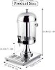 Picture of  Stainless Steel Juice Dispenser, Heavy Duty Cold Beverage Dispenser, for Parties Weddings Buffet Catering  Silver,  8L.