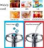 Picture of  Stainless Steel Juice Dispenser, Heavy Duty Cold Beverage Dispenser, for Parties Weddings Buffet Catering  Silver,  8L.