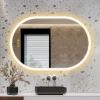 Picture of CITYMODA Bathroom LED Mirror Oval 24 * 36 in with Lights 3 Colors Stepless Dimmable Anti-Fog