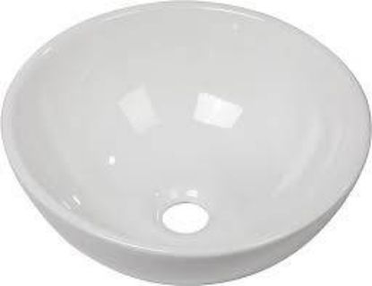 Picture of Round Vessel Sink - Logmey 16"x16" Modern