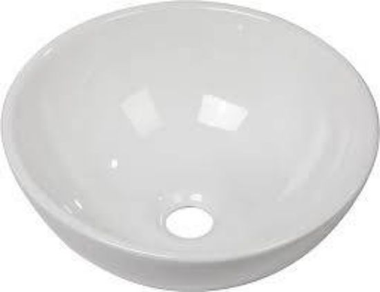 Picture of Round Vessel Sink - Logmey 16"x16" Modern
