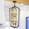 Picture of WJShome 8-Light Black and Gold Chandeliers