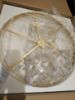 Picture of Wellmet 24" Gold Drum Crystal Chandelier, 6-Light Round Ceiling Hanging Light