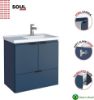 Picture of COZIMAX  24" Floating Bathroom Vanity and Cultured Marble Sink  (Blue)