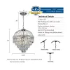 Picture of Gifarich Crystal Chandeliers for Dining Room Light Fixture