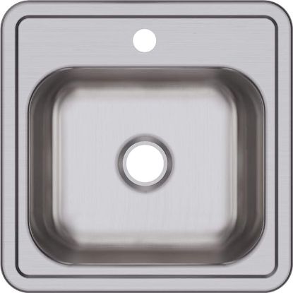 Picture of Elkay Dayton Single Bowl Drop-in Stainless Steel 15"x15" with 2" Drain Hole