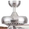 Picture of Harbor Breeze Oxford 52" Brushed Nickel with Driftwood/Toffee Blades LED Indoor Ceiling Fan with Light and Remote (5-Blade)