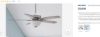 Picture of Harbor Breeze Oxford 52" Brushed Nickel with Driftwood/Toffee Blades LED Indoor Ceiling Fan with Light and Remote (5-Blade)