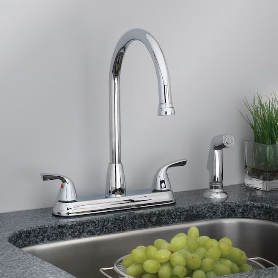 Picture of Project Source Everfield Chrome Double Handle Kitchen Faucet ($70+tax on Lowes)